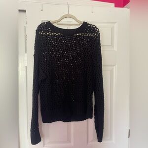 Old Navy Open Stitch Black Sweater!